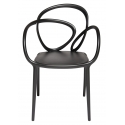 Qeeboo - Loop Chair Without Cushion - Set of 2 Pieces - Black - Qeeboo Chair by Front - Furnishing - Home