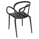 Qeeboo - Loop Chair Without Cushion - Set of 2 Pieces - Nero - Sedia Qeeboo by Front - Arredo - Casa