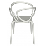 Qeeboo - Loop Chair Without Cushion - Set of 2 Pieces - White - Qeeboo Chair by Front - Furnishing - Home