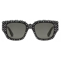 Gucci - Occhiale da Sole Rettangolari - Nero Grigio - Gucci Eyewear