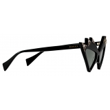 Gucci - Cat-Eye Frame Sunglasses with Crystals - Black Grey - Gucci Eyewear