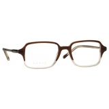 Gucci - Occhiale da Vista Rettangolari - Marrone Scuro Giallo Chiaro - Gucci Eyewear