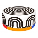 Qeeboo - Pouf Oggian Spyral White L - Qeeboo Pouf by Marco Oggian - Furnishing - Home