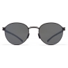 Mykita - Carlo - NO1 - Black White Mirror Black - Metal Collection - Sunglasses - Mykita Eyewear