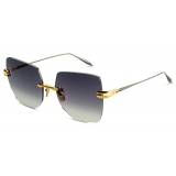 DITA - Embra - Yellow Gold Black Rhodium Gradient Grey - DTS155 - Sunglasses - DITA Eyewear