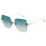 DITA - Embra - Argento Oro Bianco Turchese Sfumato - DTS155 - Occhiali da Sole - DITA Eyewear