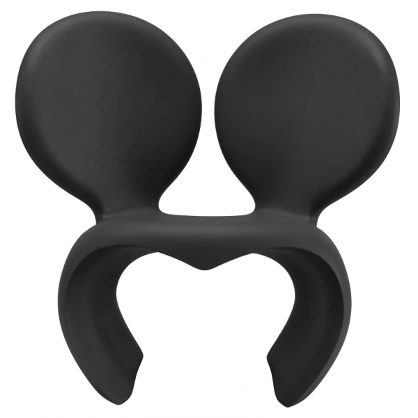 Qeeboo - Don’t F**K With The Mouse Armchair - Black - Qeeboo Armchair by Ron Arad - Furnishing - Home
