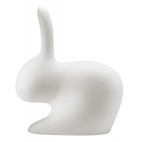 Qeeboo - Rabbit Small Lamp with Rechargeable Led - Translucent - Qeeboo Chair by Stefano Giovannoni - Furnishing - Home