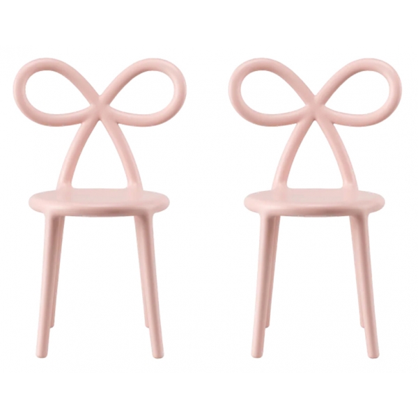 Qeeboo - Ribbon Chair Baby - Set of 2 Pieces - Pink - Qeeboo Chair by Nika Zupanc - Furnishing - Home