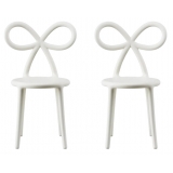 Qeeboo - Ribbon Chair Baby - Set of 2 Pieces - White - Qeeboo Chair by Nika Zupanc - Furnishing - Home