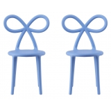 Qeeboo - Ribbon Chair Baby - Set of 2 Pieces - Azzurro - Sedia Qeeboo by Nika Zupanc - Arredo - Casa