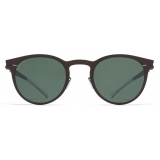 Mykita - Riley - NO1 - Dark Brown Polarized Pro Green - Metal Collection - Sunglasses - Mykita Eyewear