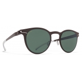 Mykita - Riley - NO1 - Dark Brown Polarized Pro Green - Metal Collection - Sunglasses - Mykita Eyewear