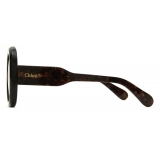 Chloé - Occhiali da Sole Gayia in Acetato - Havana Scuro Marrone Sfumate - Chloé Eyewear