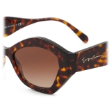 Giorgio Armani - Women’s Irregular Sunglasses - Dark Brown - Sunglasses - Giorgio Armani Eyewear