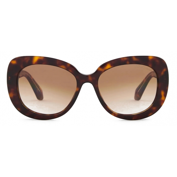 Giorgio Armani - Women’s Oval Sunglasses - Brown - Sunglasses - Giorgio Armani Eyewear