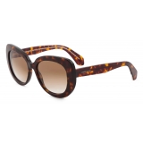 Giorgio Armani - Women’s Oval Sunglasses - Brown - Sunglasses - Giorgio Armani Eyewear