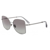 Giorgio Armani - Women’s Square Sunglasses - Silver Smoke - Sunglasses - Giorgio Armani Eyewear