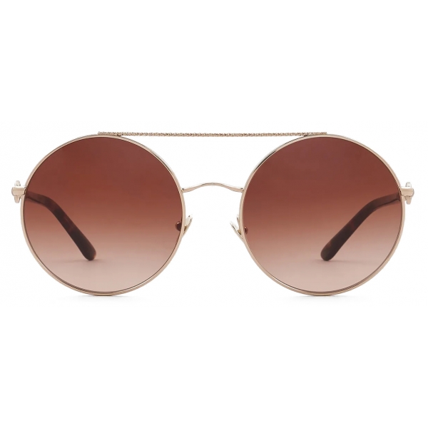 Giorgio Armani - Women’s Round Sunglasses - Gold - Sunglasses - Giorgio Armani Eyewear
