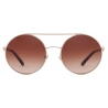Giorgio Armani - Occhiali da Sole Donna Forma Tonda - Oro - Occhiali da Sole - Giorgio Armani Eyewear