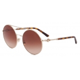 Giorgio Armani - Women’s Round Sunglasses - Gold - Sunglasses - Giorgio Armani Eyewear