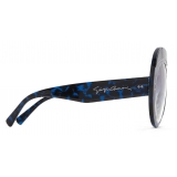 Giorgio Armani - Women’s Round Sunglasses - Blue - Sunglasses - Giorgio Armani Eyewear