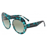Giorgio Armani - Women’s Round Sunglasses - Black Green - Sunglasses - Giorgio Armani Eyewear