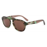 Giorgio Armani - Occhiali da Sole Uomo Forma Irregolare - Verde Marrone - Occhiali da Sole - Giorgio Armani Eyewear