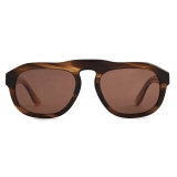 Giorgio Armani - Irregular-Shaped Men’s Sunglasses - Brown - Sunglasses - Giorgio Armani Eyewear