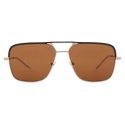 Giorgio Armani - Irregular-Shaped Men’s Sunglasses - Brown - Sunglasses - Giorgio Armani Eyewear