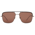 Giorgio Armani - Irregular-Shaped Men’s Sunglasses - Brown - Sunglasses - Giorgio Armani Eyewear