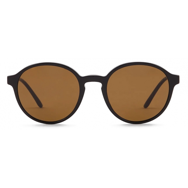 Giorgio Armani - Men’s Asian-Fit Panto Sunglasses - Black Brown - Sunglasses - Giorgio Armani Eyewear