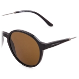 Giorgio Armani - Men’s Asian-Fit Panto Sunglasses - Black Brown - Sunglasses - Giorgio Armani Eyewear