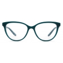 Giorgio Armani - Occhiali da Vista Donna Forma Cat-Eye - Verde Scuro - Occhiali da Vista - Giorgio Armani Eyewear