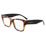 Giorgio Armani - Occhiali da Vista Donna Forma Rettangolare - Marrone - Occhiali da Vista - Giorgio Armani Eyewear