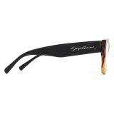 Giorgio Armani - Occhiali da Vista Donna Forma Rettangolare - Marrone - Occhiali da Vista - Giorgio Armani Eyewear