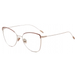 Giorgio Armani - Occhiali da Vista Donna Forma Squadrata - Oro Rosa - Occhiali da Vista - Giorgio Armani Eyewear