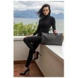 Avvenice - Infinite L - Carbon Fiber Bag - Black - Handmade in Italy - Exclusive Luxury Collection
