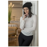 Avvenice - Precious Cashmere Cap - Black - Handmade in Italy - Exclusive Luxury Collection