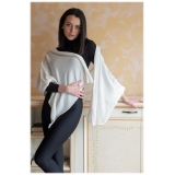 Avvenice - Precious Cashmere Scarf - Pashmina - White - Handmade in Italy - Exclusive Luxury Collection
