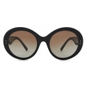 Giorgio Armani - Round Sunglasses - Black - Sunglasses - Giorgio Armani Eyewear