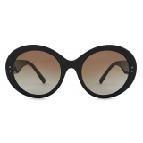 Giorgio Armani - Occhiali da Sole Forma Tonda - Nero  - Occhiali da Sole - Giorgio Armani Eyewear