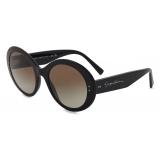 Giorgio Armani - Occhiali da Sole Forma Tonda - Nero  - Occhiali da Sole - Giorgio Armani Eyewear