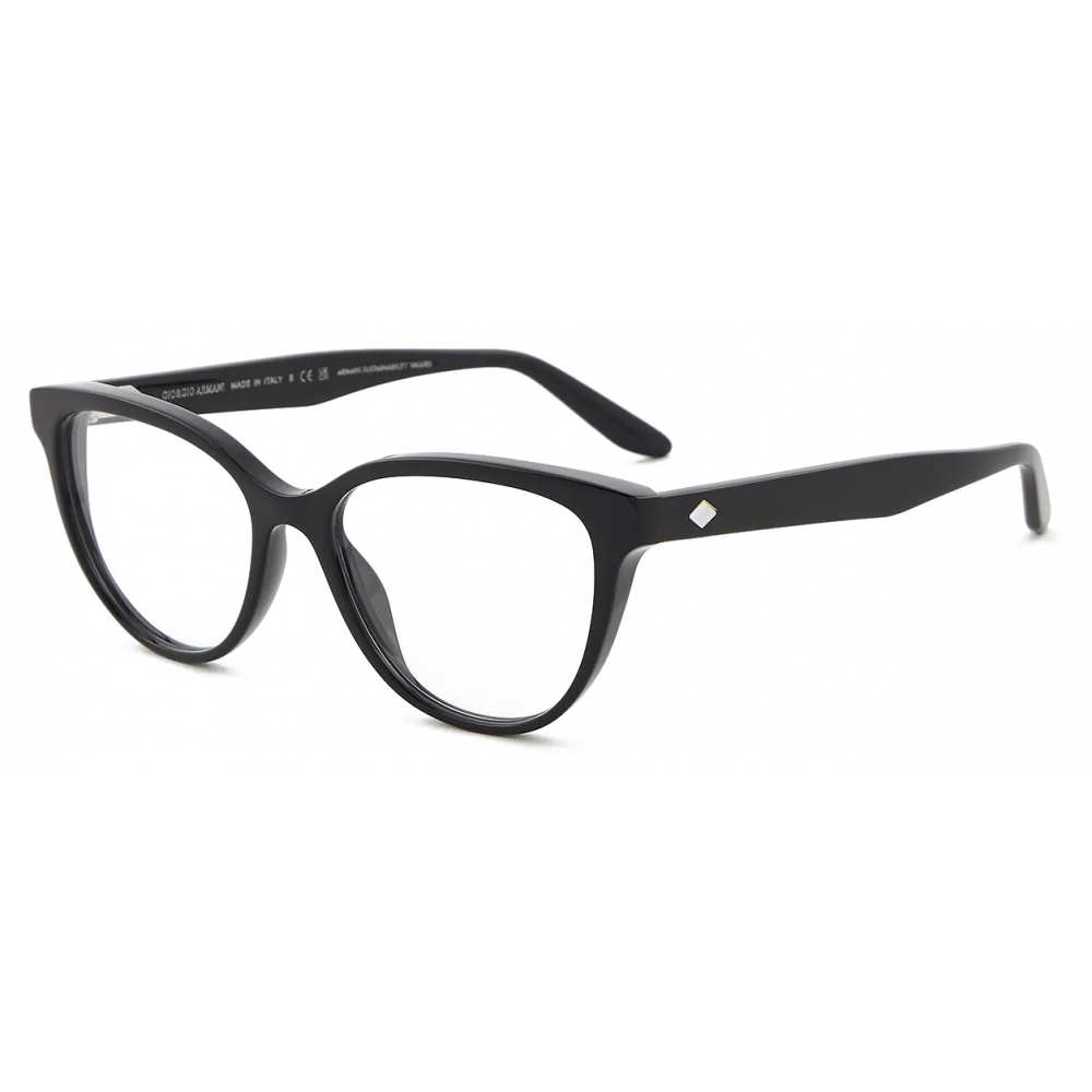 Giorgio Armani - Oval Eyeglasses - Black - Optical Glasses - Giorgio ...