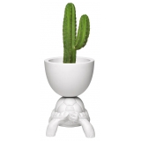 Qeeboo - Turtle Carry Planter and Champagne Cooler - White - Qeeboo Planter by Marcantonio - Furnishing - Home