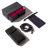 Valentino - Cat-Eye Sunglasses in Titanium and Acetate with Stud - Black Grey - Valentino Eyewear