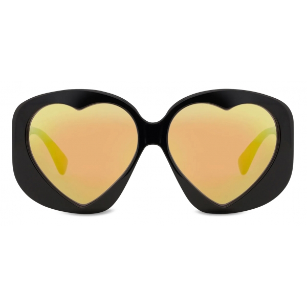 Moschino - Heart Sunglasses - Black - Moschino Eyewear