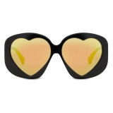 Moschino - Heart Sunglasses - Black - Moschino Eyewear