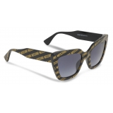Moschino - Occhiali da Sole Allover Logo - Nero - Moschino Eyewear