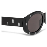 Moschino - Metal Logo Letters Sunglasses - Black - Moschino Eyewear